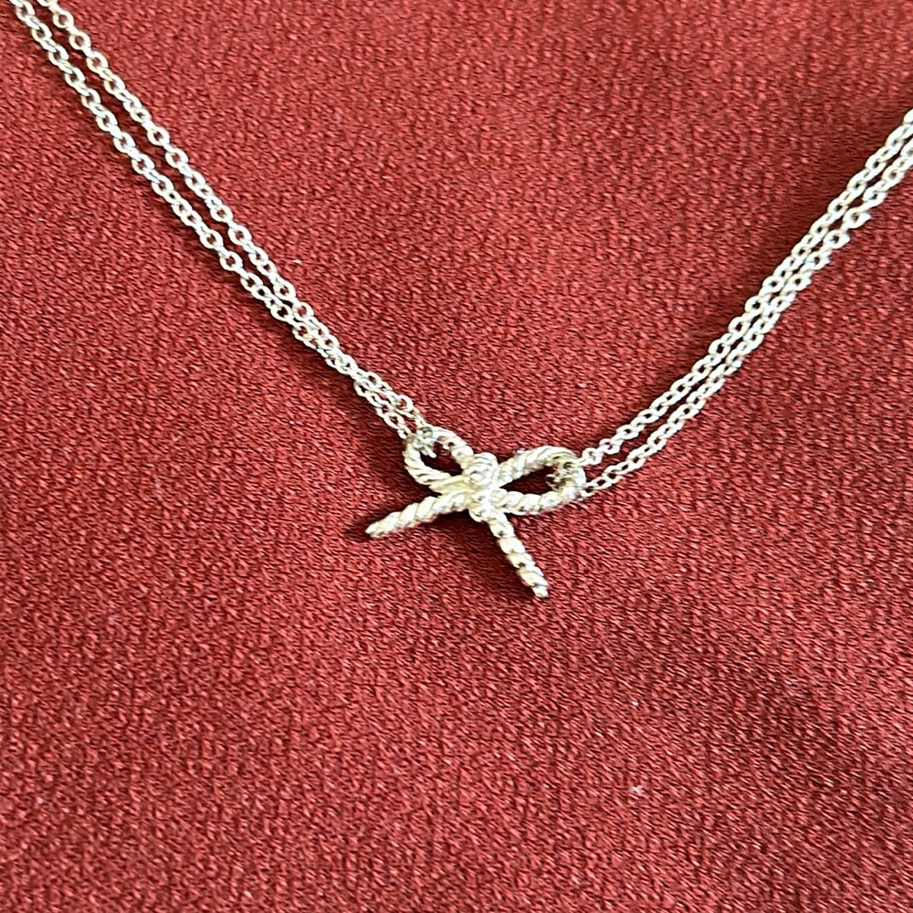 Gorjana Sterling bow necklace